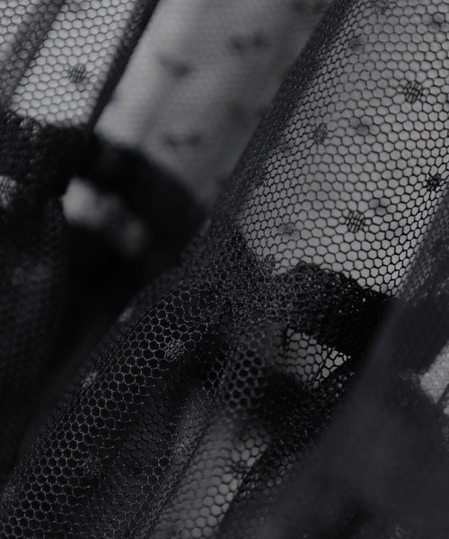 Honeys(ハニーズ)の「チュールキャミワンピース(ワンピース・レディース・ピンク/グレー/アイボリー/ブラック・S/M/L/LL/3L)」の22枚目の写真