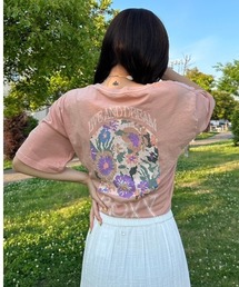 LIKE A HIPPIE/ロキシーバックプリント半袖Tシャツ