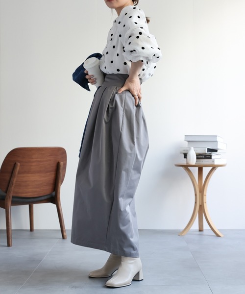 ap retro（アプレトロ）の「オーガンジーフロッキードットブラウス（シャツ/ブラウス・レディース・ベージュ/ブラック/アイボリー/ブラック系その他/ホワイト系その他・FREE）」の17枚目の写真