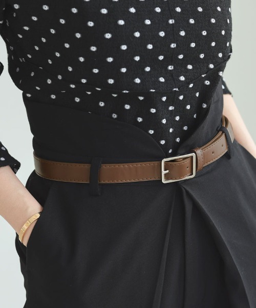 DONOBAN(ドノバン)の「ベーシックベルト(ベルト・レディース・ブラック/ホワイト/ブラウン・F)」の1枚目の写真