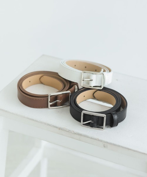 DONOBAN(ドノバン)の「ベーシックベルト(ベルト・レディース・ブラック/ホワイト/ブラウン・F)」の8枚目の写真