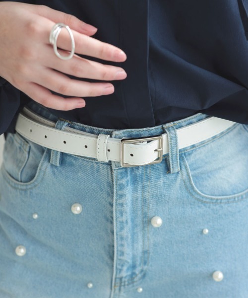 DONOBAN(ドノバン)の「ベーシックベルト(ベルト・レディース・ブラック/ホワイト/ブラウン・F)」の9枚目の写真