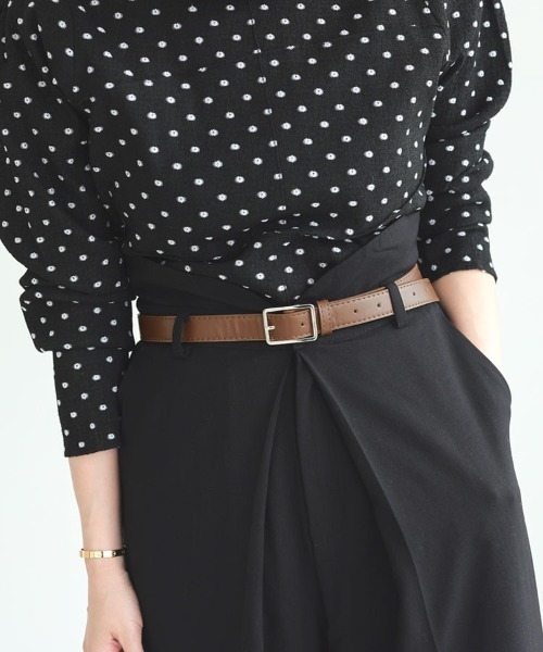 DONOBAN(ドノバン)の「ベーシックベルト(ベルト・レディース・ブラック/ホワイト/ブラウン・F)」の4枚目の写真