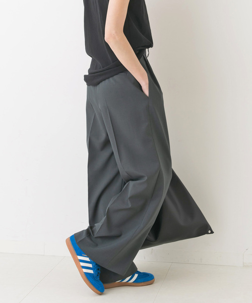 【新品】スピック&スパン Spick&Span センタープレス パンツ 34 Spick＆Span スラックス パンツ センタープレスワイドパンツ