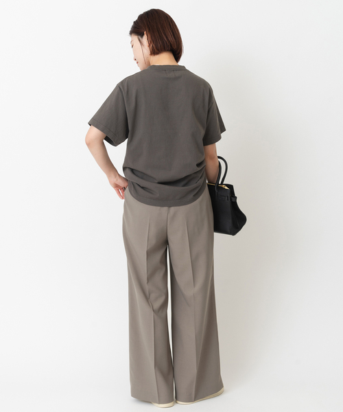 セール】センタープレスワイドパンツ（スラックス）｜Spick