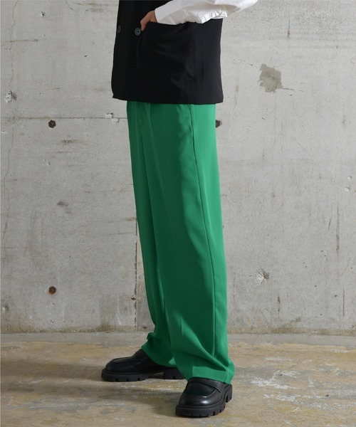 OFTAS(オブタス)の「ワイドテーパードパンツ(その他パンツ・メンズ・ブラック/ブルー/グリーン・MEDIUM/LARGE/X-LARGE)」の8枚目の写真