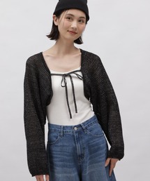 LAKOLE | ラメメッシュニットボレロ / 115412(カーディガン/ボレロ)