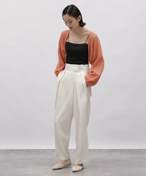 LAKOLE(ラコレ)の「ラメメッシュニットボレロ / 115412(カーディガン/ボレロ・レディース・コーラル/アイボリー/ブラック・SMALL/MEDIUM)」の15枚目の写真