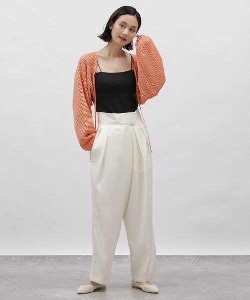 LAKOLE(ラコレ)の「ラメメッシュニットボレロ / 115412(カーディガン/ボレロ・レディース・コーラル/アイボリー/ブラック・SMALL/MEDIUM)」の16枚目の写真