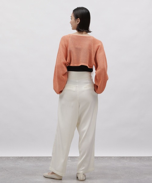 LAKOLE(ラコレ)の「ラメメッシュニットボレロ / 115412(カーディガン/ボレロ・レディース・コーラル/アイボリー/ブラック・SMALL/MEDIUM)」の17枚目の写真