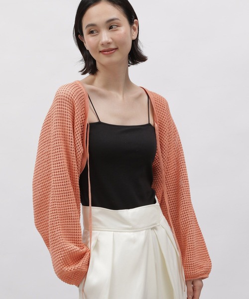 LAKOLE(ラコレ)の「ラメメッシュニットボレロ / 115412(カーディガン/ボレロ・レディース・コーラル/アイボリー/ブラック・SMALL/MEDIUM)」の19枚目の写真