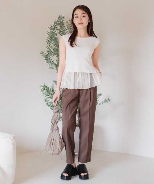 mysty woman(ミスティウーマン)の「シャーリングショルダーBAG 119617【500mlペットボトル収納可能!】(ショルダーバッグ・レディース・モカ/ライトブルー/ブラック/アイボリー・FREE)」の10枚目の写真