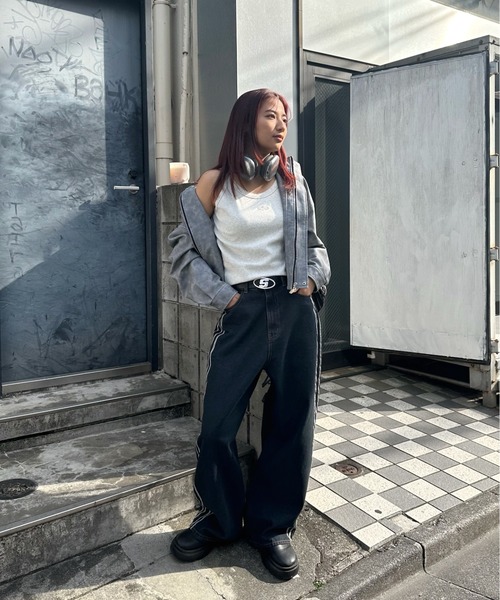 WHO'S WHO gallery（フーズフーギャラリー）の「【SLOPPY/スロッピー】フューチャーロゴアメスリタンク（タンクトップ・レディース・チャコールグレー/ライトグレー/ブラック/グレー/オフホワイト/ブラック系その他・FREE）」の15枚目の写真