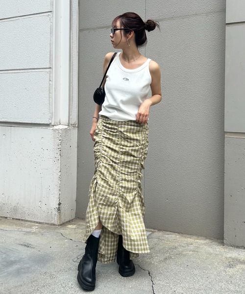 WHO'S WHO gallery（フーズフーギャラリー）の「【SLOPPY/スロッピー】フューチャーロゴアメスリタンク（タンクトップ・レディース・チャコールグレー/ライトグレー/ブラック/グレー/オフホワイト/ブラック系その他・FREE）」の20枚目の写真