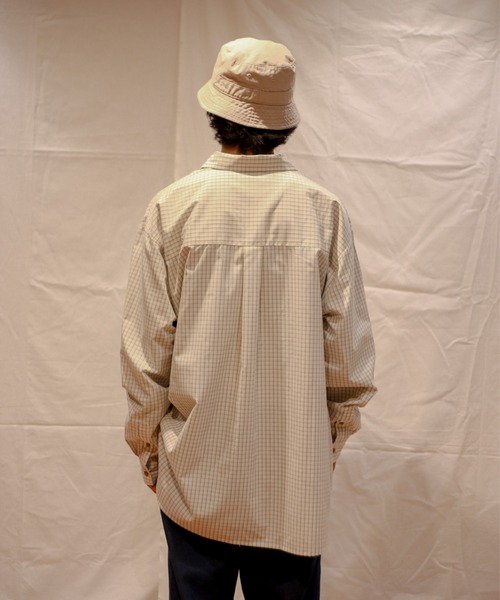 BROKEN BASE（ブロークンベース）の「ダブルポケットチェックシャツ（シャツ/ブラウス・メンズ・ベージュ/ブルー・MEDIUM/LARGE）」の18枚目の写真