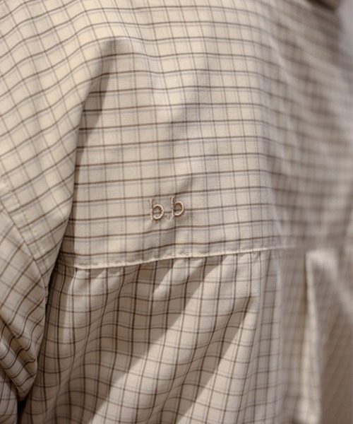 BROKEN BASE（ブロークンベース）の「ダブルポケットチェックシャツ（シャツ/ブラウス・メンズ・ベージュ/ブルー・MEDIUM/LARGE）」の12枚目の写真