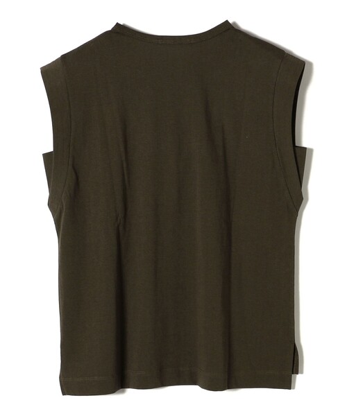 +81BRANCA(ハチイチブランカ)の「*【SHIPS別注】81BRANCA:ノースリーブ シアー フォト TEE(Tシャツ/カットソー・レディース・オフホワイト/チャコールグレー・ONE SIZE)」の7枚目の写真