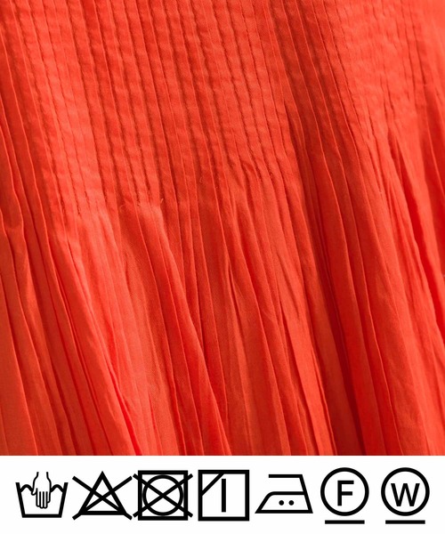 PICCIN（ピッチン）の「【WEB限定】ピンタックコットンボイルワンピース（ワンピース・レディース・ブラック/ブラック系その他/オレンジ/ブルー系その他・M）」の6枚目の写真