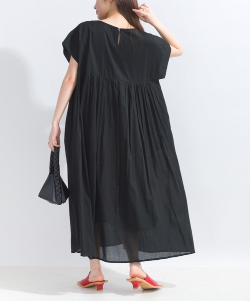 PICCIN（ピッチン）の「【WEB限定】ピンタックコットンボイルワンピース（ワンピース・レディース・ブラック/ブラック系その他/オレンジ/ブルー系その他・M）」の9枚目の写真