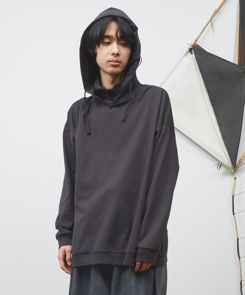 Dulcamara（ドゥルカマラ）の「レイヤードフーディー（パーカー・メンズ・アイボリー/チャコールグレー/ブルー・0/1）」の3枚目の写真