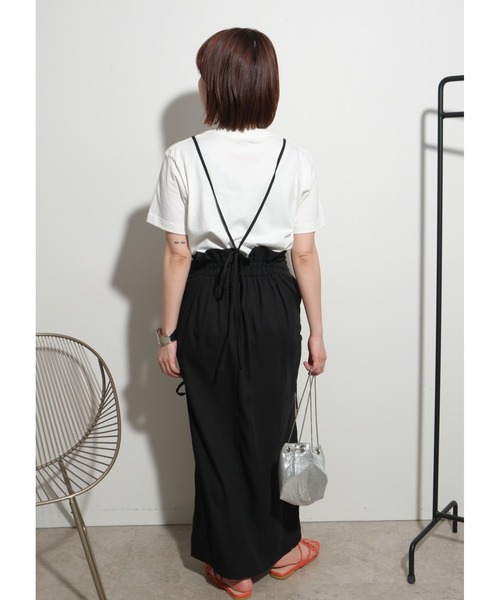 palm RICHE(ポームリシュ)の「CHILAFA Tシャツ(Tシャツ/カットソー・レディース・チャコールグレー/ホワイト×ブラック/レッド・M)」の20枚目の写真