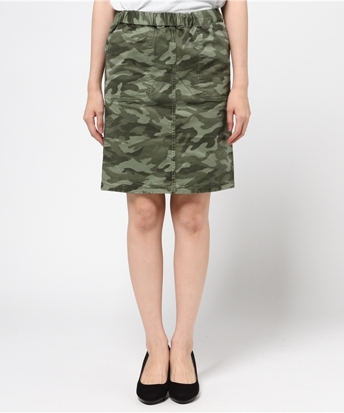 SEVENDAYS=SUNDAY(セブンデイズサンデイ)の「迷彩プリント リバーシブルタイトスカート(スカート・レディース・カーキ/ベージュ・MEDIUM/LARGE)」の11枚目の写真
