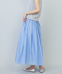シルクコットンギャザースカート