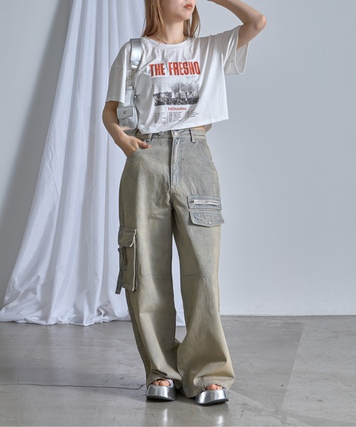 RAY CASSIN(レイカズン)の「オーバーダイカーゴデニム(デニムパンツ・レディース・ベージュ系その他/グレー系その他/ブルー系その他4・1/0/2)」の19枚目の写真
