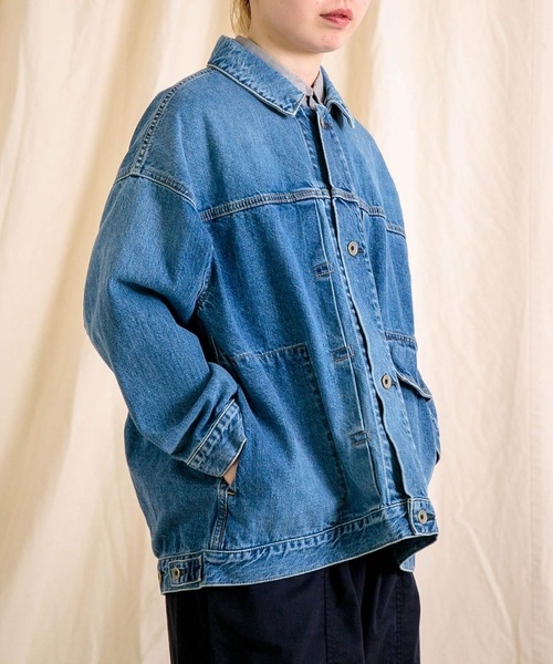 Brocante（ブロカント）の「[Brocante / ブロカント] 12ozリングデニム アンプリッセジャケット（デニムジャケット・レディース・インディゴブルー・2）」の22枚目の写真