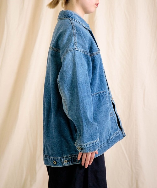 Brocante（ブロカント）の「[Brocante / ブロカント] 12ozリングデニム アンプリッセジャケット（デニムジャケット・レディース・インディゴブルー・2）」の20枚目の写真