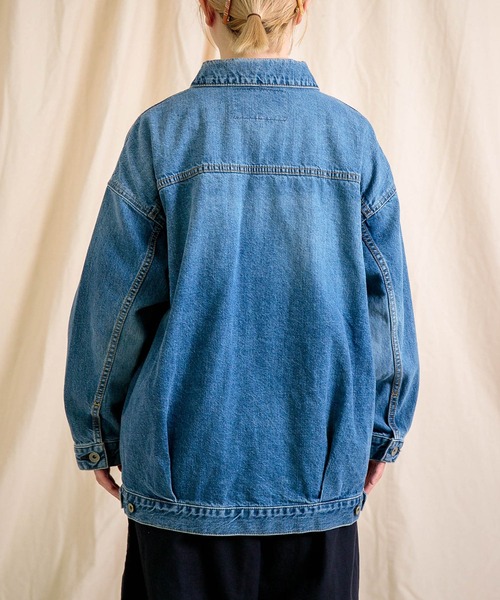 Brocante（ブロカント）の「[Brocante / ブロカント] 12ozリングデニム アンプリッセジャケット（デニムジャケット・レディース・インディゴブルー・2）」の19枚目の写真