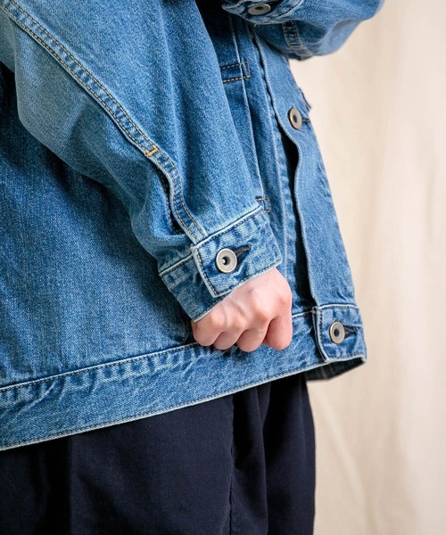 Brocante（ブロカント）の「[Brocante / ブロカント] 12ozリングデニム アンプリッセジャケット（デニムジャケット・レディース・インディゴブルー・2）」の17枚目の写真