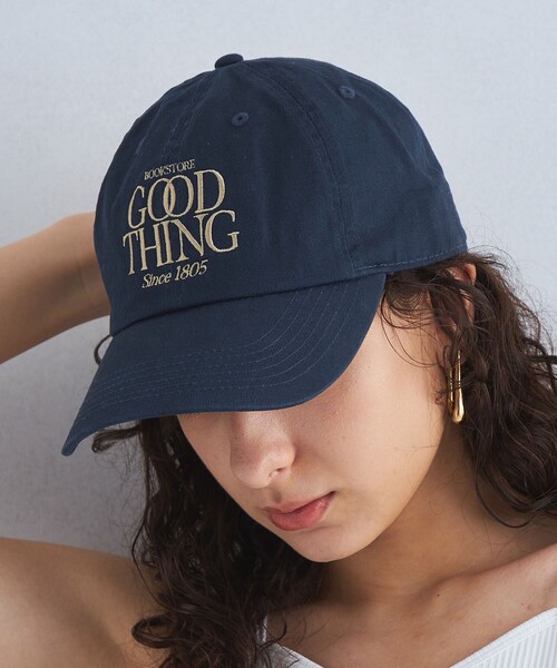 green label relaxing（グリーンレーベルリラクシング）の「GOOD THING ロゴキャップ（キャップ・レディース・ナチュラル/ライトブルー/ネイビー・FREE）」の3枚目の写真