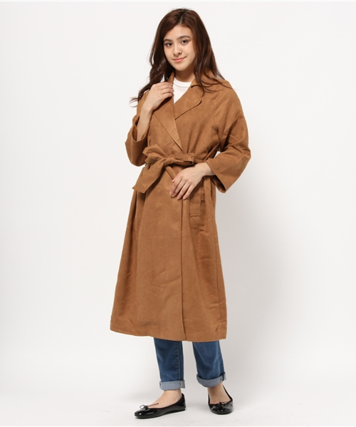 Kastane(カスタネ)の「ロングテーラーコート(その他アウター・レディース・ブラウン/ベージュ/ネイビー・FREE)」の17枚目の写真