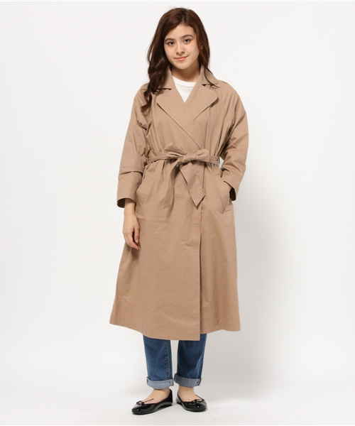 Kastane(カスタネ)の「ロングテーラーコート(その他アウター・レディース・ブラウン/ベージュ/ネイビー・FREE)」の3枚目の写真