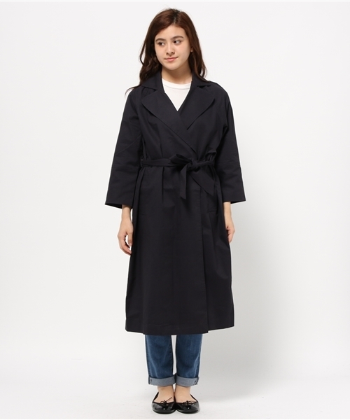 Kastane(カスタネ)の「ロングテーラーコート(その他アウター・レディース・ブラウン/ベージュ/ネイビー・FREE)」の4枚目の写真