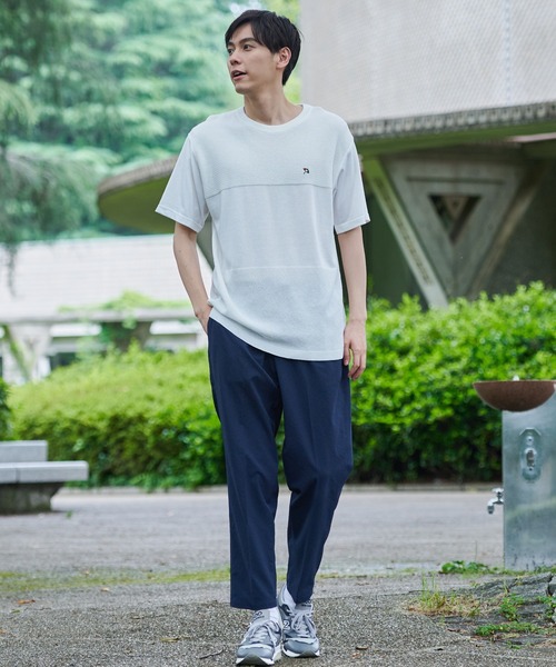 Arnold Palmer(アーノルドパーマー)の「COOL TOUCH ニットドッキング Tシャツ(Tシャツ/カットソー・メンズ・ホワイト/チャコールグレー・L/M/LL)」の12枚目の写真