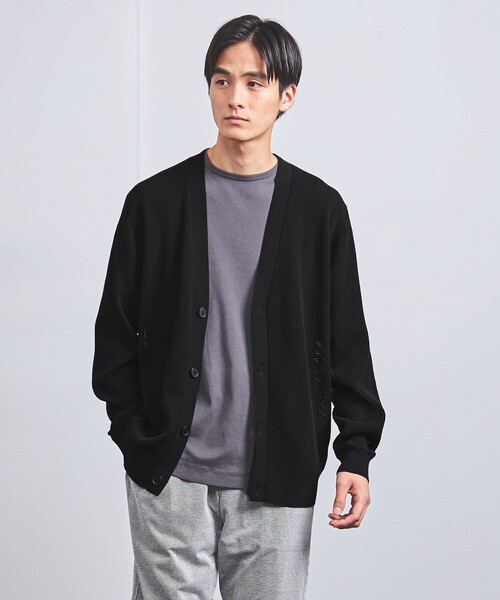 【セール】コットン ポリエステル メッシュ カーディガン -ウォッシャブル-（カーディガン/ボレロ）｜UNITED ARROWS（ユナイテッドアローズ） 9,198円
