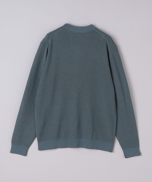 UNITED ARROWS(ユナイテッドアローズ)の「コットン ポリエステル メッシュ カーディガン -ウォッシャブル-(カーディガン/ボレロ・メンズ・グレー/ブラック・M/L/XL/S)」の11枚目の写真