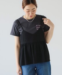 B:MING by BEAMS | B:MING by BEAMS / ジャカード ペプラム キャミソール（S~M）(キャミソール)