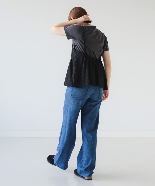 B:MING by BEAMS（ビーミングバイビームス）の「B:MING by BEAMS / ジャカード ペプラム キャミソール（S~M）（キャミソール・レディース・ブラウン/ブラック・SMALL/MEDIUM）」の5枚目の写真