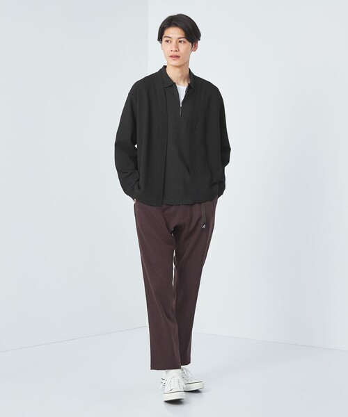 green label relaxing（グリーンレーベルリラクシング）の「ポリエステル カノコ イージー カーディガン（カーディガン/ボレロ・メンズ・ブラック/グレー/ケリーグリーン・L/M/S/XL）」の9枚目の写真