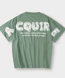 バックプリント ビッグアーチロゴ 発泡プリント 半袖Tシャツ オーバーサイズ