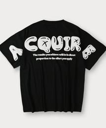 バックプリント ビッグアーチロゴ 発泡プリント 半袖Tシャツ オーバーサイズ