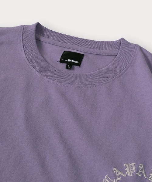 SlashDate(スラッシュデイト)の「バックプリント ビッグアーチロゴ 発泡プリント 半袖Tシャツ オーバーサイズ(Tシャツ/カットソー・メンズ・ブラック/ブラック系その他/パープル/ミント/ホワイト/ホワイト系その他・M/L)」の9枚目の写真