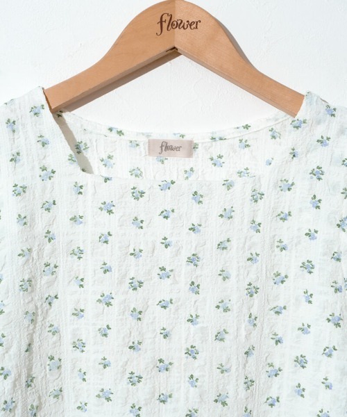 flower（フラワー）の「バブルブルームトップ（Tシャツ/カットソー・レディース・ブルー/ピンク・FREE）」の10枚目の写真