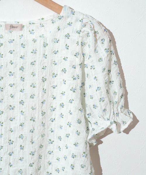 flower（フラワー）の「バブルブルームトップ（Tシャツ/カットソー・レディース・ブルー/ピンク・FREE）」の11枚目の写真