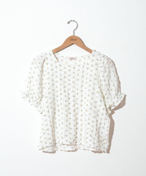 flower（フラワー）の「バブルブルームトップ（Tシャツ/カットソー・レディース・ブルー/ピンク・FREE）」の16枚目の写真