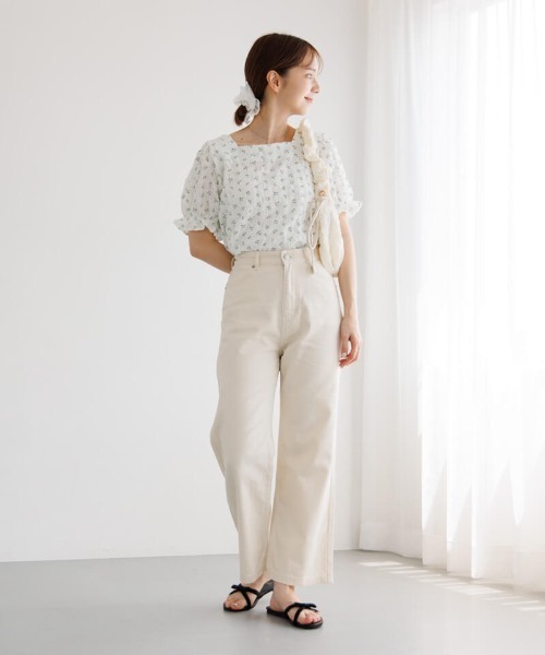 flower（フラワー）の「バブルブルームトップ（Tシャツ/カットソー・レディース・ブルー/ピンク・FREE）」の20枚目の写真