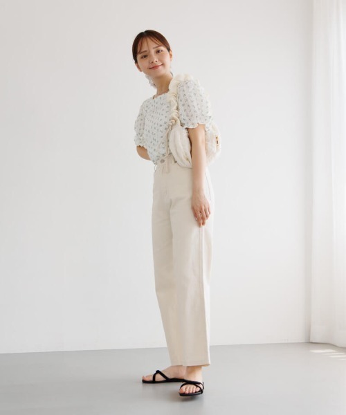 flower（フラワー）の「バブルブルームトップ（Tシャツ/カットソー・レディース・ブルー/ピンク・FREE）」の17枚目の写真